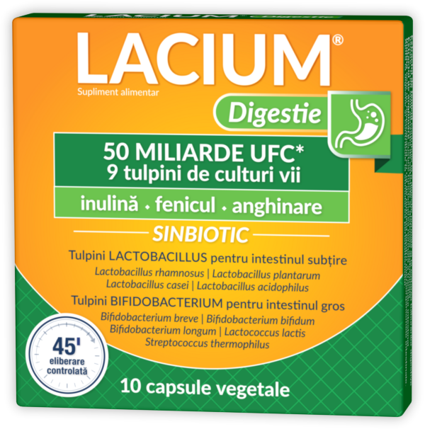 Lacium digestie 10 capsule